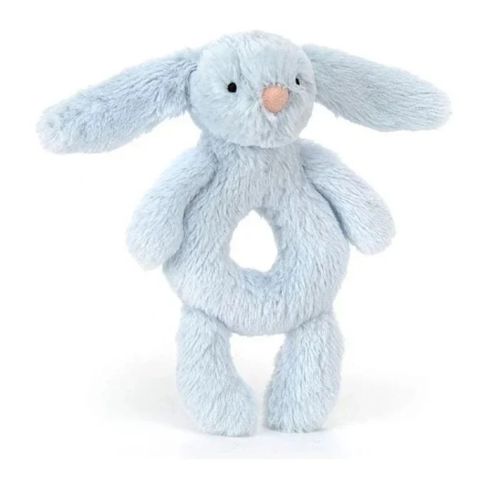 Jellycat baby bashful bunny blue rattle boy newborn stuffed animal easter basket